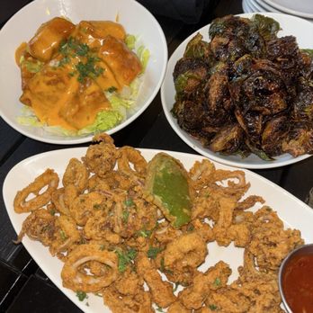 Dua Restaurant & Lounge - Salmon bites, calamari, brussel sprouts - Mediterranean Near Me - Jacksonville, Florida Dua Restaurant & Lounge - Salmon bites, calamari, brussel sprouts - Mediterranean Near Me - Jacksonville, Florida