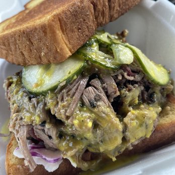 Apocalypse BBQ - Brisket sandwich - Food Trucks Near Me - Miami, Florida