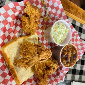 Champy's Famous Fried Chicken - Chicken wings, slaw and baked beans - Southern Near Me - Alabaster, Alabama Champy's Famous Fried Chicken - Chicken wings, slaw and baked beans - Southern Near Me - Alabaster, Alabama