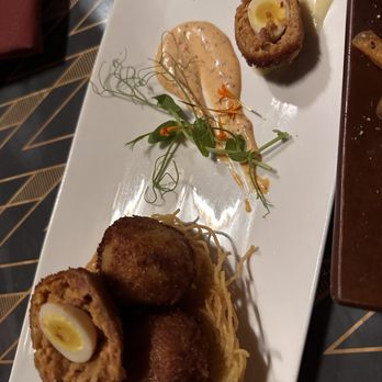 Blind Ox - Scotch quail eggs - Tapas/Small Plates Near Me - Honolulu, Hawaii Blind Ox - Scotch quail eggs - Tapas/Small Plates Near Me - Honolulu, Hawaii
