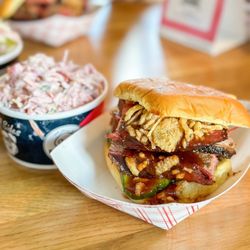 Pig Beach -West  Palm Beach - Chef Jeff's Brisket Sandwich & PURPLE SLAW