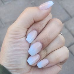 Enke Nails and Spa - Only got the set not the manicure but he really took his time and did a great job