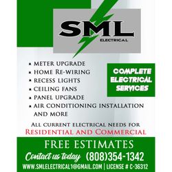SML Electrical Hawaii - Our Services we offer