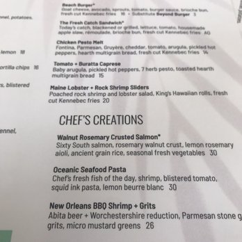 Oceanic - Menu - Seafood Near Me - Pompano Beach, Florida