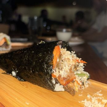 Azuki Sushi - Smoked salmon skin hand roll - Sushi Bars Near Me - San Diego, California