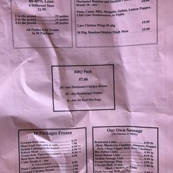 French's Meat Shoppe - Menu 12/2023. I believe they have more cuts and grades than listed (i.e., Prime grade) - best to ask what's avail!
