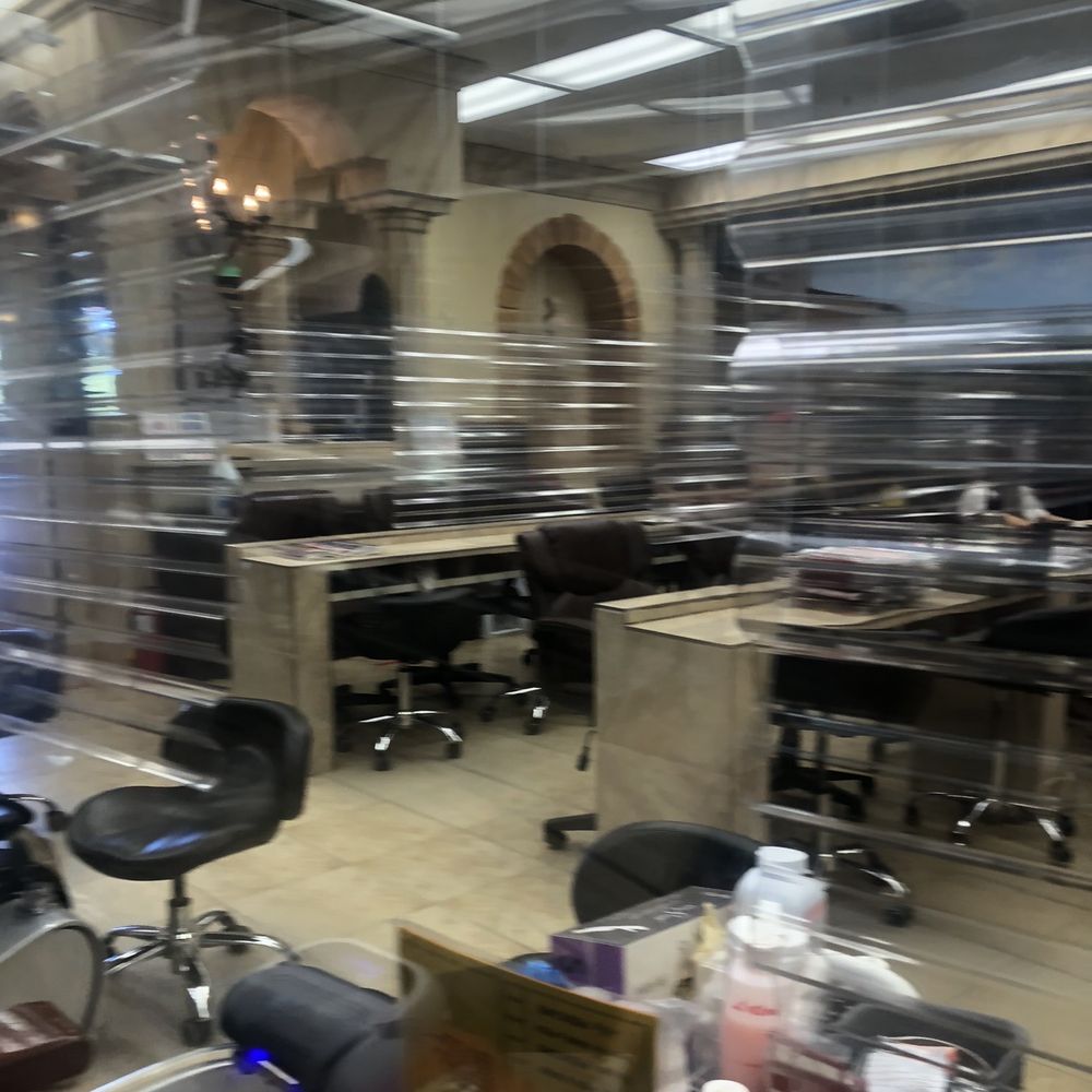 Royal Nails - Plexus glass surrounding each station - Nail Salons Near Me - Bakersfield, California Royal Nails - Plexus glass surrounding each station - Nail Salons Near Me - Bakersfield, California