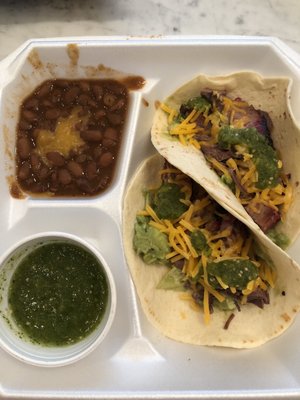 Photo of House Park Bar-B-Q - Austin, TX, US. Brisket tacos.