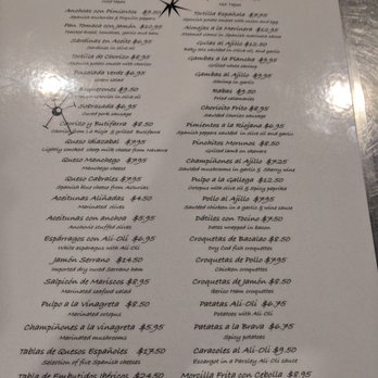 Costa Brava - Menu - Tapas Bars Near Me - San Diego, California
