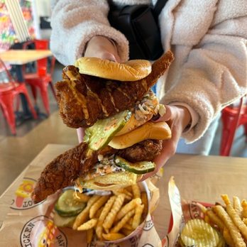 Dave's Hot Chicken - Dave's #2 2 Sliders w/ Fries - Chicken Shop Near Me - Sunnyvale, California Dave's Hot Chicken - Dave's #2 2 Sliders w/ Fries - Chicken Shop Near Me - Sunnyvale, California