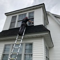 RAPID Window and Gutter Cleaning - Residential, two story exterior window cleaning job. 100% satisfaction guarantee