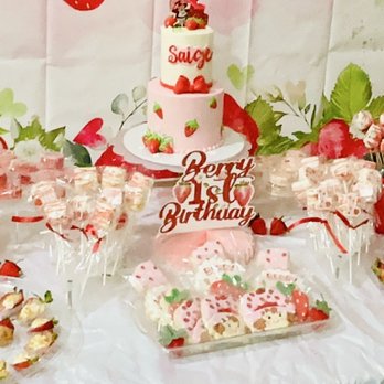My Sweet Obsession Cookies - Strawberry shortcake themed cake and cookies - Bakeries Near Me - Pearland, Texas My Sweet Obsession Cookies - Strawberry shortcake themed cake and cookies - Bakeries Near Me - Pearland, Texas