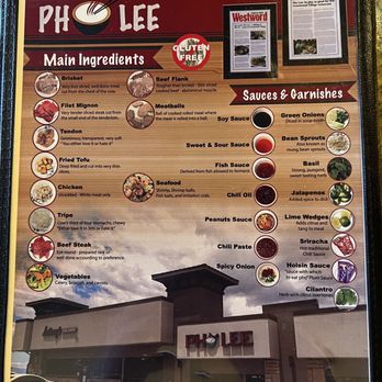 Pho Lee - I loved this menu information! - Vietnamese Near Me - Greenwood Village, Colorado
