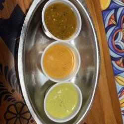 3 house made hot sauces