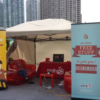 Iriefest - Chillin at the Yelp booth...FREE SWAG!! - Festivals Near Me - Mississauga, Ontario