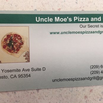 Uncle Moe's Pizza and Grill - Not sure why it's called uncle Moes but it's the bees knees - Pizza Near Me - Modesto, California Uncle Moe's Pizza and Grill - Not sure why it's called uncle Moes but it's the bees knees - Pizza Near Me - Modesto, California