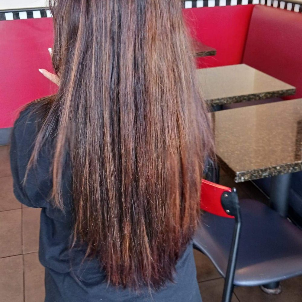 VIP Salon - Finished Dark to Caramel balayage - Hair Salons Near Me - Edmond, Oklahoma VIP Salon - Finished Dark to Caramel balayage - Hair Salons Near Me - Edmond, Oklahoma