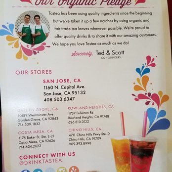 Tastea - Organic is the key - Bubble Tea Near Me - San Jose, California Tastea - Organic is the key - Bubble Tea Near Me - San Jose, California