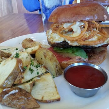 Eat Chow - The AM burger; mmm, runny yolk - Breakfast & Brunch Near Me - Costa Mesa, California Eat Chow - The AM burger; mmm, runny yolk - Breakfast & Brunch Near Me - Costa Mesa, California