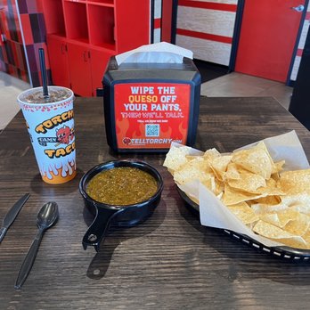 Torchy's Tacos - Chips and green Chile - Tacos Near Me - Queen Creek, Arizona Torchy's Tacos - Chips and green Chile - Tacos Near Me - Queen Creek, Arizona