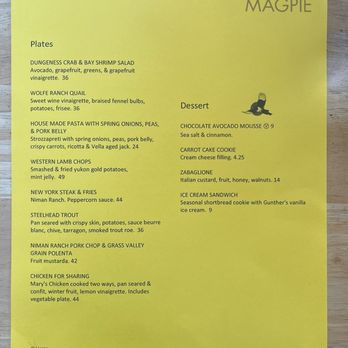 Magpie Cafe - Full dinner menu - New American Near Me - Sacramento, California Magpie Cafe - Full dinner menu - New American Near Me - Sacramento, California
