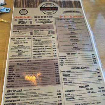 Griddlecakes - Menu 1 - American Near Me - Las Vegas, Nevada