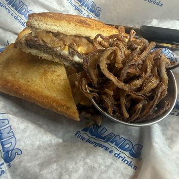 Islands Restaurant - Patty melt with onion strings - Burgers Near Me - West Covina, California Islands Restaurant - Patty melt with onion strings - Burgers Near Me - West Covina, California