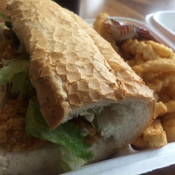 HappyRito Seafood - Oyster PoBoy and fries. - Cajun/Creole Near Me - Cedar Park, Texas HappyRito Seafood - Oyster PoBoy and fries. - Cajun/Creole Near Me - Cedar Park, Texas