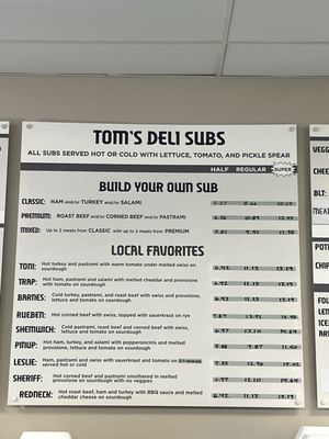 Menu photo 2 Tom's Deli Saint George, UT Menu photo 2 Tom's Deli Saint George, UT