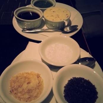 Jacobs & Co. Steakhouse - Various salts and dressings for your aged steak! - Steakhouses Near Me - Toronto, Ontario