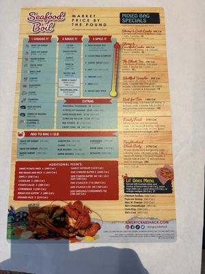 Menu photo 3 Angry Crab Shack El Paso, TX