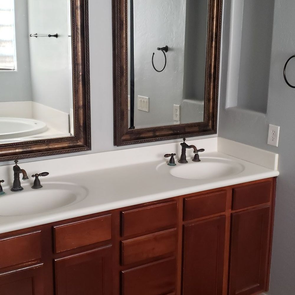 Better Bath Remodeling - two sinks and mirrors - General Contractors Near Me - Tempe, Arizona