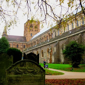 St Alban's Cathedral & Abbey - Cathedral, view from north west - Churches Near Me - St. Albans, HRT