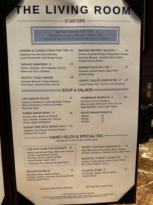 Menu photo 6 The Living Room Truckee, CA
