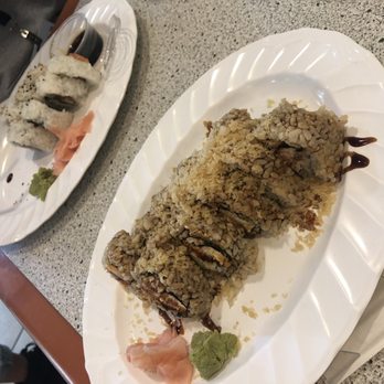 On A Roll Sushi - Traditional seaweed, crawfish , crab mix, eel sauce and tempura toppings - Sushi Bars Near Me - Tampa, Florida On A Roll Sushi - Traditional seaweed, crawfish , crab mix, eel sauce and tempura toppings - Sushi Bars Near Me - Tampa, Florida