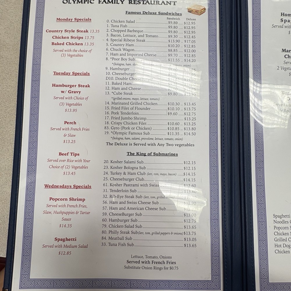 Olympic Family Restaurant - Menu - New American Near Me - Colfax, North Carolina Olympic Family Restaurant - Menu - New American Near Me - Colfax, North Carolina