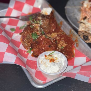 Strange Beast - Meatballs with ricotta cheese. - Pizza Near Me - Miami, Florida