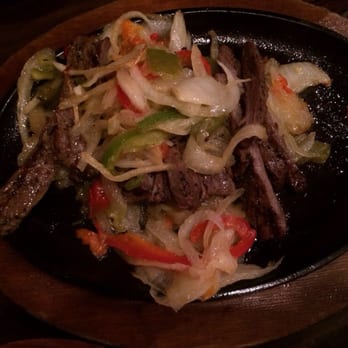 Casa Olé - Beef fajitas, came with 5 stripes of beef and mush of onions and peppers - Mexican Near Me - Lufkin, Texas