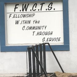 Fort White Community Thrift Shop - Sign on front.