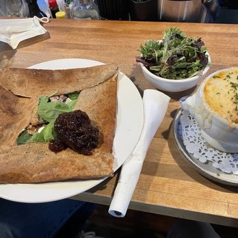 Le Billig - Duck Confit crepe - comes with a side salad - Creperies Near Me - Quebec City, Quebec