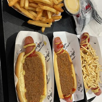 1950 Originals - One all beef chili 9" Signature All Beef Hot Dog and one Picadillo Fries - Burgers Near Me - Westfield, New Jersey 1950 Originals - One all beef chili 9" Signature All Beef Hot Dog and one Picadillo Fries - Burgers Near Me - Westfield, New Jersey