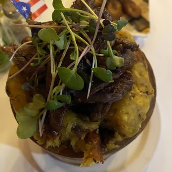 Mofongo - Mofongo con Churrasco - Puerto Rican Near Me - Miami, Florida Mofongo - Mofongo con Churrasco - Puerto Rican Near Me - Miami, Florida
