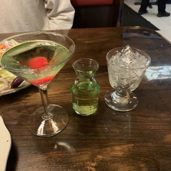The Big Cheese & Pub - Green apple martini w/ gin - Pizza Near Me - Cranston, Rhode Island