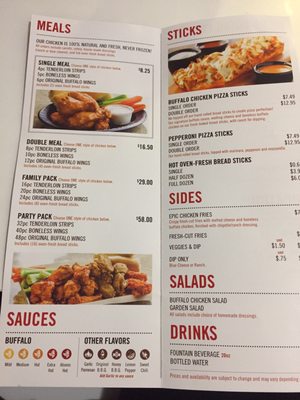 Menu photo 2 Epic Wings San Diego, CA Menu photo 2 Epic Wings San Diego, CA