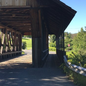 Packard Hill Covered Bridge - It has it's own covered sidewalk - Landmarks & Historical Buildings Near Me - Lebanon, New Hampshire Packard Hill Covered Bridge - It has it's own covered sidewalk - Landmarks & Historical Buildings Near Me - Lebanon, New Hampshire