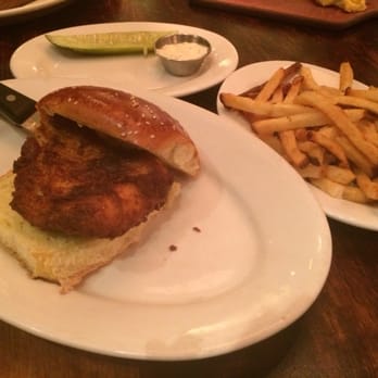 Wildfire - Tavern fish sandwich with house made tarter sauce and a side of fries ( on lunch menu) - American Near Me - Glenview, Illinois Wildfire - Tavern fish sandwich with house made tarter sauce and a side of fries ( on lunch menu) - American Near Me - Glenview, Illinois