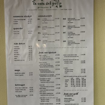 La Casa Del Pollo Peruano - Menu - Latin American Near Me - New York, New York La Casa Del Pollo Peruano - Menu - Latin American Near Me - New York, New York