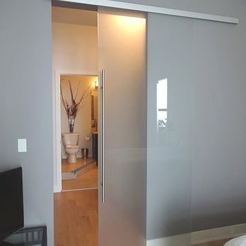 Creative Mirror & Shower - Frameless Barn Door featuring German Hardware - Glass & Mirrors Near Me - Chicago, Illinois Creative Mirror & Shower - Frameless Barn Door featuring German Hardware - Glass & Mirrors Near Me - Chicago, Illinois