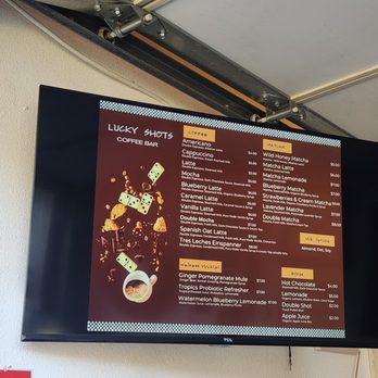 Lucky Shots - Menu as Dec 5, 2025. The barista mentioned new drinks coming tomorrow! - Coffee & Tea Near Me - Los Angeles, California Lucky Shots - Menu as Dec 5, 2025. The barista mentioned new drinks coming tomorrow! - Coffee & Tea Near Me - Los Angeles, California