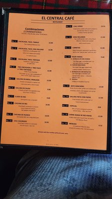 Menu photo 1 El Central Cafe Yuba City, CA Menu photo 1 El Central Cafe Yuba City, CA